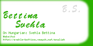 bettina svehla business card